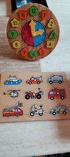 Elc wooden clock for sale  SOUTHAMPTON