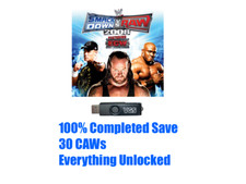 WWE Smackdown vs Raw 2008 Save File 30 CAWs - PlayStation 3 memória USB PS3 08 comprar usado  Enviando para Brazil