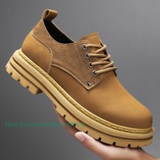 Sapatos masculinos de couro real de cano baixo sapatos de trabalho ao ar livre biqueira redonda sapatos com cadarço, usado comprar usado Sapatos masculinos de couro real de cano baixo sapatos de trabalho ao ar livre biqueira redonda sapatos com cadarço, usado comprar usado  Enviando para Brazil