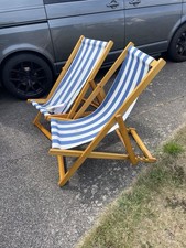 Two deck chairs for sale  BEXHILL-ON-SEA