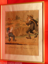 Tableau aquarelle chasse d'occasion  Mer