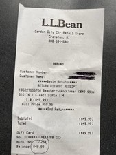 Bean 49.99 gift for sale  Pascoag