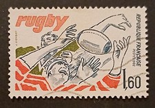 Francobolli sport rugby usato  Villachiara
