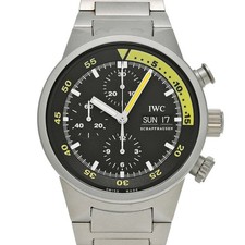 Usado, Relógio usado masculino preto IWC Aquatimer cronógrafo IW371903 #71021 comprar usado  Enviando para Brazil