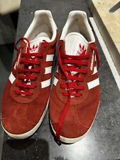 Adidas red gazelles for sale  SHERBORNE