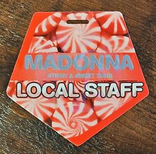 ORIGINAL MADONNA STICKY SWEET TOUR PASS Plástico Em Relevo e Numerado 2008 RARO comprar usado  Enviando para Brazil