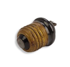 Plugue de soquete parafuso de porcelana preta Mueller Electric Company Cleveland raro comprar usado  Enviando para Brazil