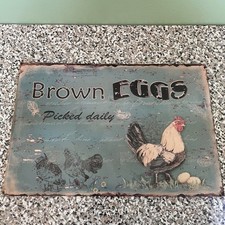 Metal sign brown for sale  San Luis Obispo