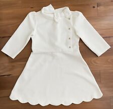 Vestido Janie&Jack Bow para Meninas Branco, Tamanho 7EUA, Mistura de Algodão comprar usado  Enviando para Brazil