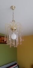 Lustre plafonnier pampilles d'occasion  Le Puy-en-Velay