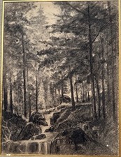 Dessin fusain paysage d'occasion  Aix-en-Provence-