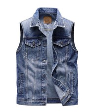 Men denim vest for sale  UK