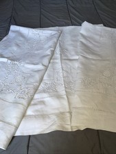 Drap ancien brodé d'occasion  Chauny