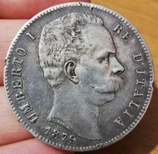 Umberto lire 1879 usato  Serino