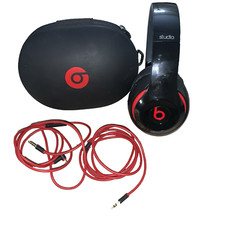 Fones de ouvido Beats by Dr. Dre Studio 2.0 Studio 2 preto vermelho com fio na orelha cabo, usado comprar usado  Enviando para Brazil