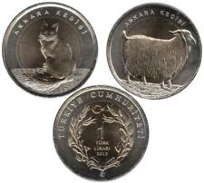 Türkei 2 x 1 Lira 2015 "Angora Cat/Angora Goat" comprar usado  Enviando para Brazil