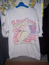 Camisa feminina tamanho L 42" macia Rolling Stones Steel Wheels Tour Abercrombie & Fitch, usado comprar usado  Enviando para Brazil