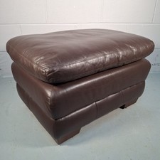 Chocolate brown leather for sale  PLYMOUTH