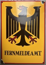 Fernmeldeamt emaille schild gebraucht kaufen  Bomlitz