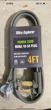 Cabo de alimentação elétrica Demand 4 pés alcance/secador fio de 3 pinos 50 amp 250 volts!!!! comprar usado  Enviando para Brazil