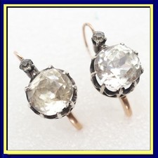 Brincos vitorianos antigos pasta ouro 18k prata dormeuse dormentes francês (7617) comprar usado  Enviando para Brazil