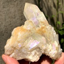 280G Color Raro Cuarzo Transparente Racimo Cristal Mineral Espécimen Curación segunda mano  Embacar hacia Mexico