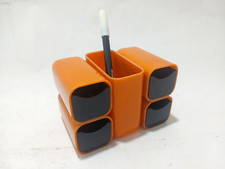 Gavetas modulares vintage retrô anos 70 - Design da era espacial - Organizador de mesa de plástico laranja comprar usado  Enviando para Brazil