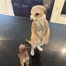 Pair meerkat resin for sale  BAKEWELL