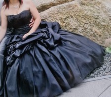 Brautkleid schwarz abendkleid gebraucht kaufen  Annaberg-Buchholz, Mildenau