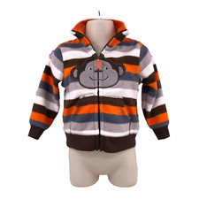 Usado, Jaqueta de lã Carters masculina tamanho 12 mo listrada macaco zíper frontal manga longa comprar usado  Enviando para Brazil