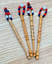Wooden lace bobbins for sale  IPSWICH