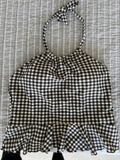 Blusa de banho Janela Bay Halter preta e branca estampa quadriculada tamanho grande comprar usado  Enviando para Brazil