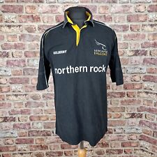 Camisa de Rugby Newcastle Falcons Masculina Grande 2001 2002 Preta Northern Rock Gilbert comprar usado  Enviando para Brazil