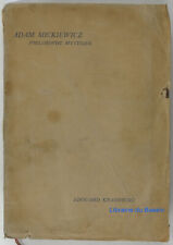 Adam Mickiewicz philosophe mystique Edouard Krakowski 1935 EO na sprzedaż  Wysyłka do Poland