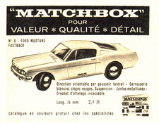 Pub vehicule matchbox d'occasion Pub vehicule matchbox d'occasion  Villecresnes