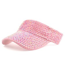 strass Sun Visor Cap Glitter Lantejoulas Brilhante Bling Mulheres Chapéu de Verão Sol, usado comprar usado  Enviando para Brazil