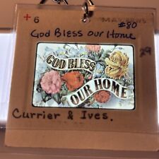 Usado, Chaveiro Currier & Ives “God Bless Our Home” 35mm filme slide 666 comprar usado  Enviando para Brazil