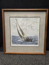 Vtg sailboat art for sale  Cedar Rapids