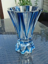 Vase cristal bleu d'occasion  Eaubonne