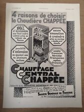 Publicité 1930 chauffage d'occasion  Bordeaux-