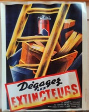 Affiche sécurité dégagez d'occasion Affiche sécurité dégagez d'occasion  Bitche
