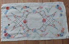 Vintage embroidered traycloth for sale  HALESOWEN