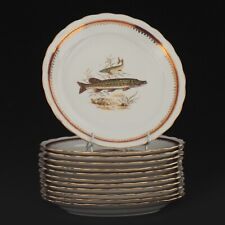 Assiettes poisson porcelaine d'occasion  Fontenay-le-Comte