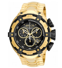 Invicta Watch 21346 RESERVE BOLT 52mm Thunderbolt GOLD SS pulseira quartzo suíço comprar usado  Enviando para Brazil
