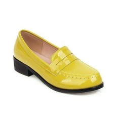 Mocassim feminino de couro envernizado slip on universitário Preppy Oxford Brogue sapatos femininos comprar usado  Enviando para Brazil