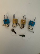 Pacote com 4 fechaduras de bagagem aprovadas pela TSA com chaves, cadeados de viagem - Conjunto de 4 com chave comprar usado  Enviando para Brazil