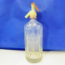 Soda syphon engraved for sale  CULLOMPTON