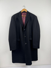 Mens black crombie for sale  ST. AUSTELL