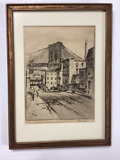 Vintage etching brooklyn for sale  Hope Valley