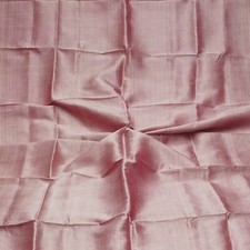 Tecido artesanal vintage rosa 100% seda pura remanescente de sari 3YD sucata de seda comprar usado  Enviando para Brazil